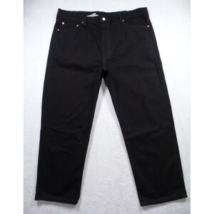 Levis Mens Jeans 44 x 30 Black Denim 550 Straight Leg Relaxed Fit Big Tall NWT